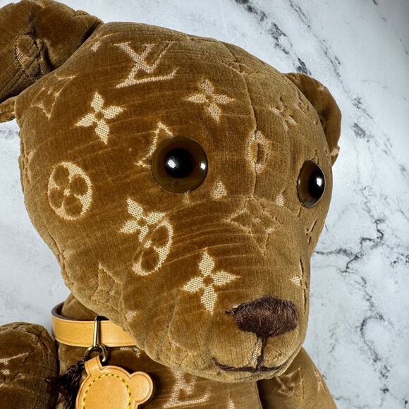 Louis Vuitton Teddy Bear Monogram Doudou Plush Velour 2005 RARE Numbered 012/500 - Picture 2 of 10